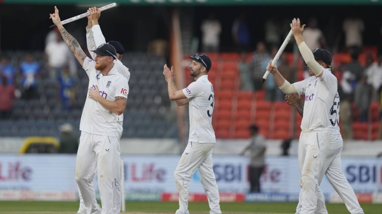 Ben Stokes and Co greet the crowd after the win, India vs England, 1st Test, Hyderabad, 4th day, January 28, 2024