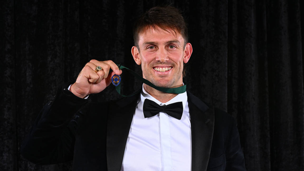 Mitchell Marsh was named the Allan Border Medalist, Melbourne, January 31, 2024