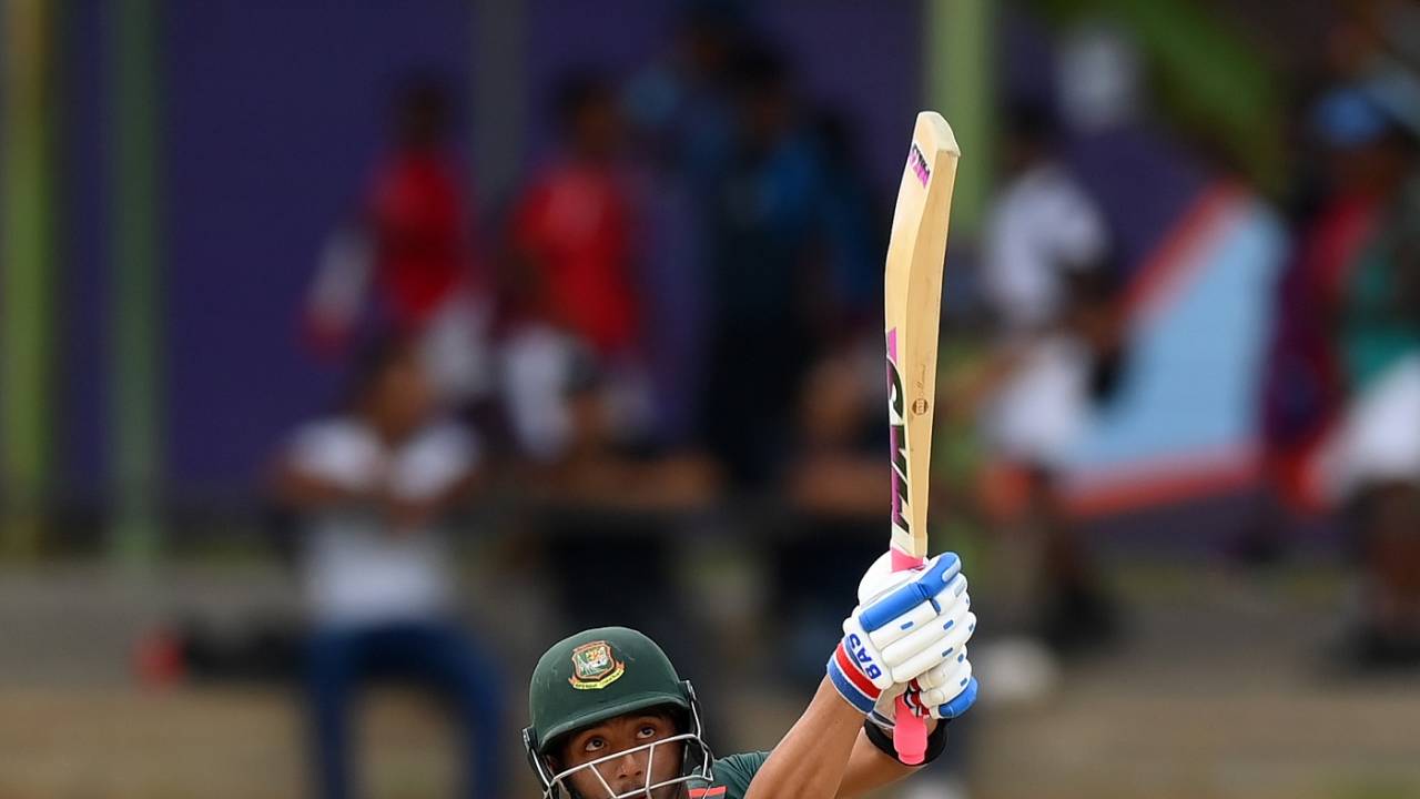 Jishan Alam scored 55 off 43 balls, Bangladesh vs Nepal, Bloemfontein, Super Sixes, Under-19 Men's World Cup, January 31, 2024