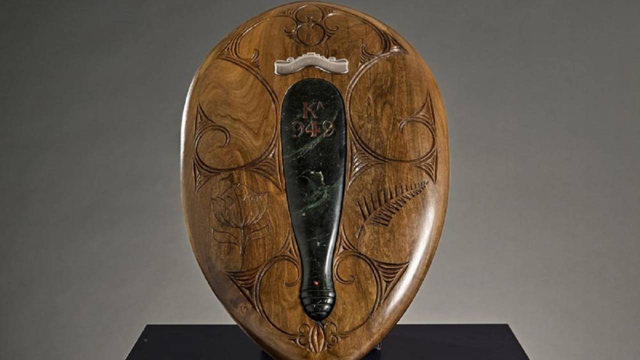 The Tangiwai Shield, the series trophy for New Zealand vs South Africa Tests, February 2, 2024