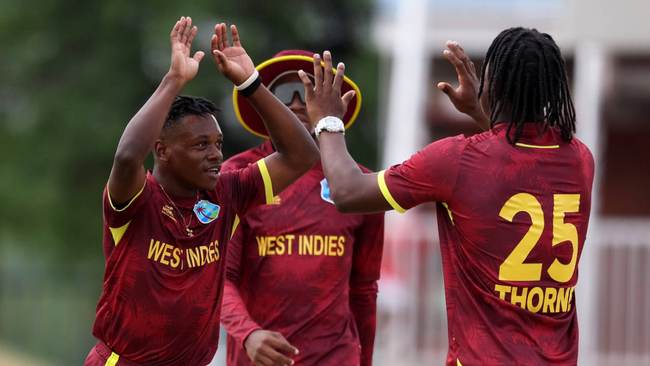 Nathan Edward struck in the fifth over, Australia vs West Indies, Under-19 World Cup Super Six, Kimberley, February 2, 2024