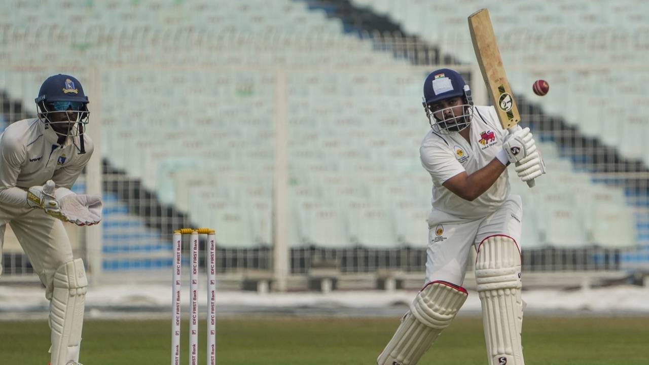 Prithvi Shaw made 35 on his Ranji Trophy comeback, Bengal vs Mumbai, Group B, Ranji Trophy 2023-24, Kolkata, February 2, 2024