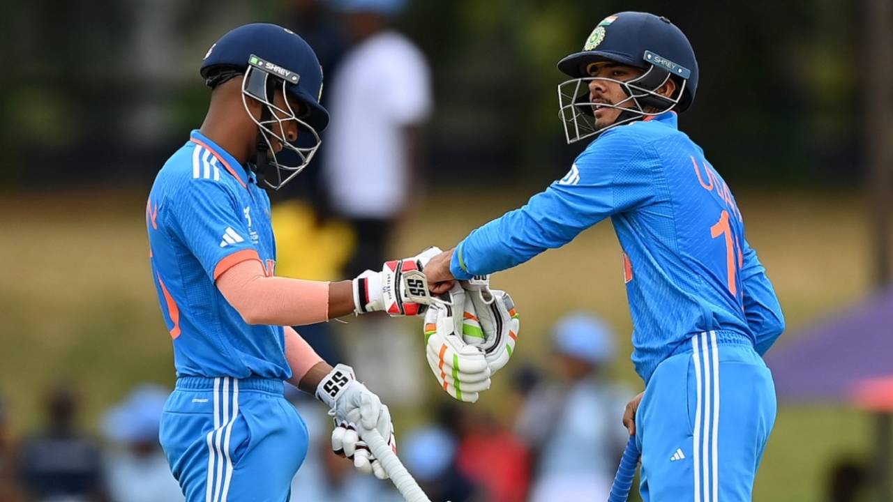 Sachin Dhas and Uday Saharan struck up a 215-run partnership, India vs Nepal, Bloemfontein, Under-19 Men's World Cup, February 2, 2024