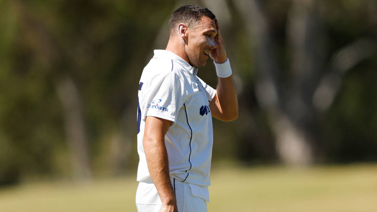 Scott Boland left the field with what appeared to be an injury, Victoria vs South Australia, Sheffield Shield, Junction Oval, February 3, 2024