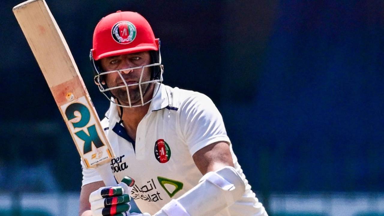Noor Ali Zadran made 47 in the second innings, Sri Lanka vs Afghanistan, Only Test, Colombo, 3rd day, February 4, 2024