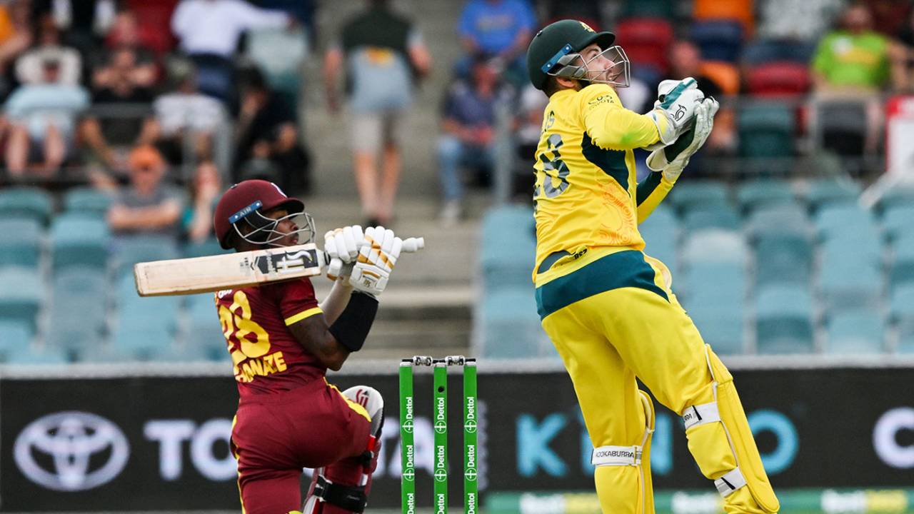 Alick Athanaze top scored with 32 but fell sweeping, Australia vs West Indies, 3rd ODI, Canberra, February 6, 2024