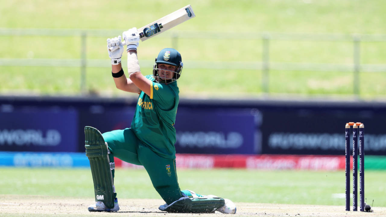 Lhuan-dre Pretorius scored a half-century, South Africa vs India, 1st semi-final, Under-19 World Cup, Benoni, February 6, 2024