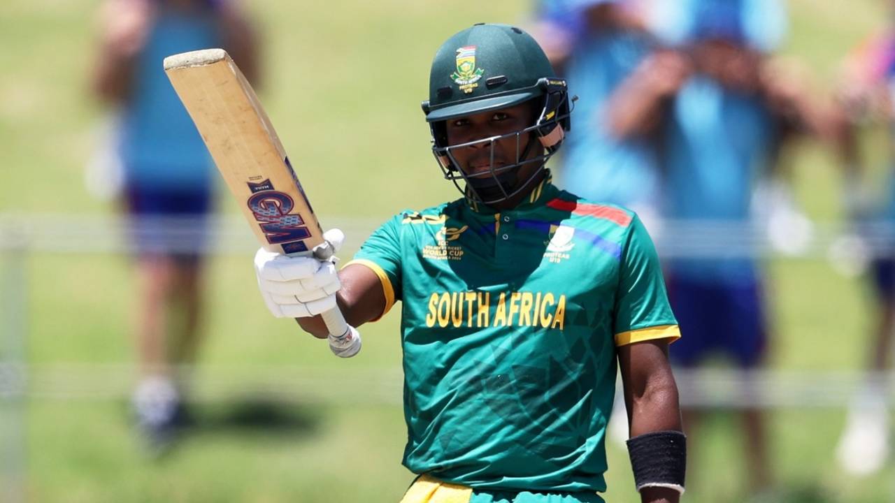 Richard Seletswane brought up a steady fifty, South Africa vs India, 1st semi-final, Under-19 World Cup, Benoni, February 6, 2024