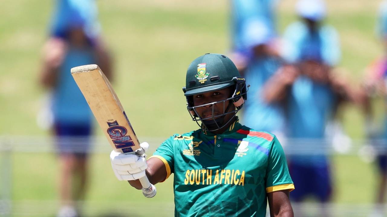 Richard Seletswane brought up a steady fifty, South Africa vs India, 1st semi-final, Under-19 World Cup, Benoni, February 6, 2024