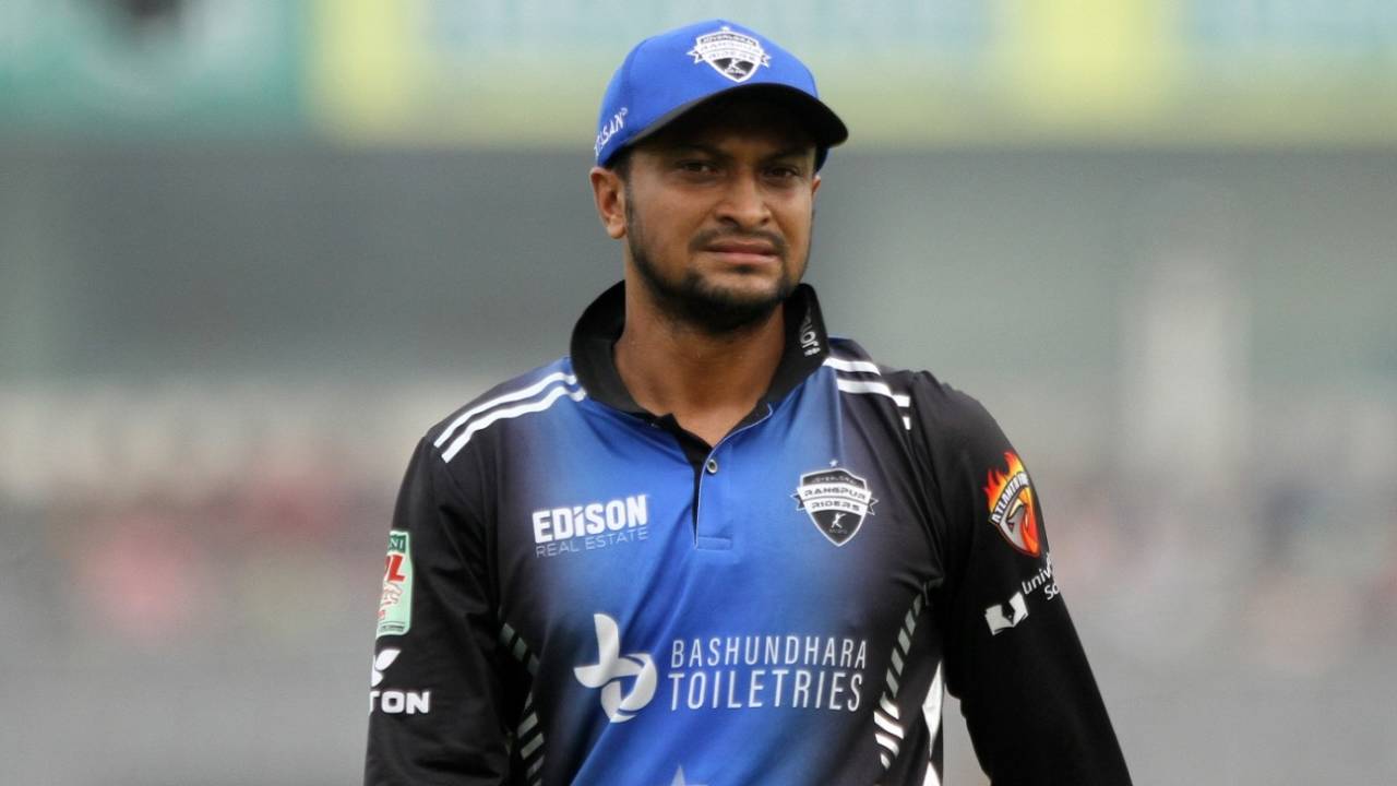 Shakib Al Hasan was the Player of the Match for his all-round performance, Durdanto Dhaka vs Rangpur Riders, BPL 2024, Mirpur, February 06, 2024