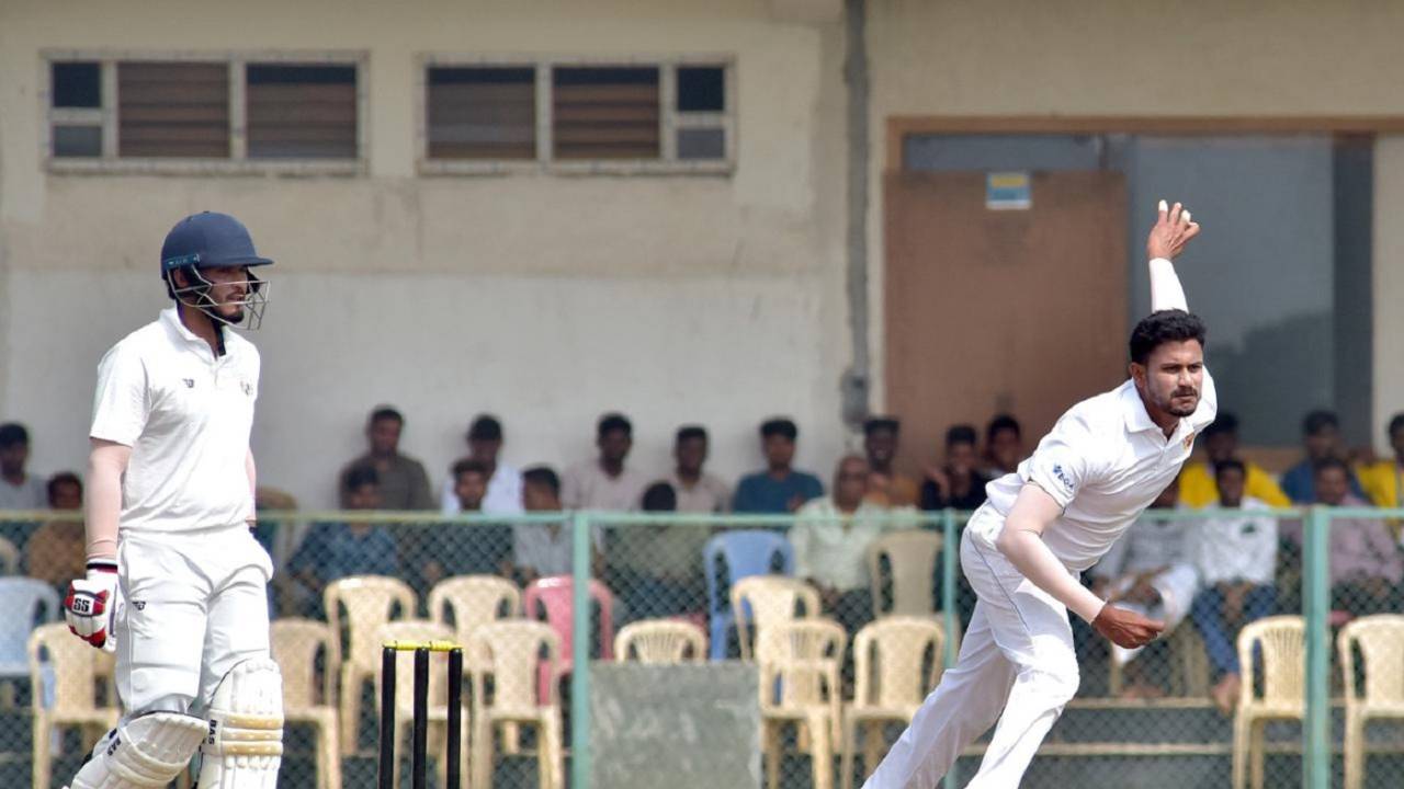 V Koushik has picked up 24 wickets in five games in this Ranji Trophy season