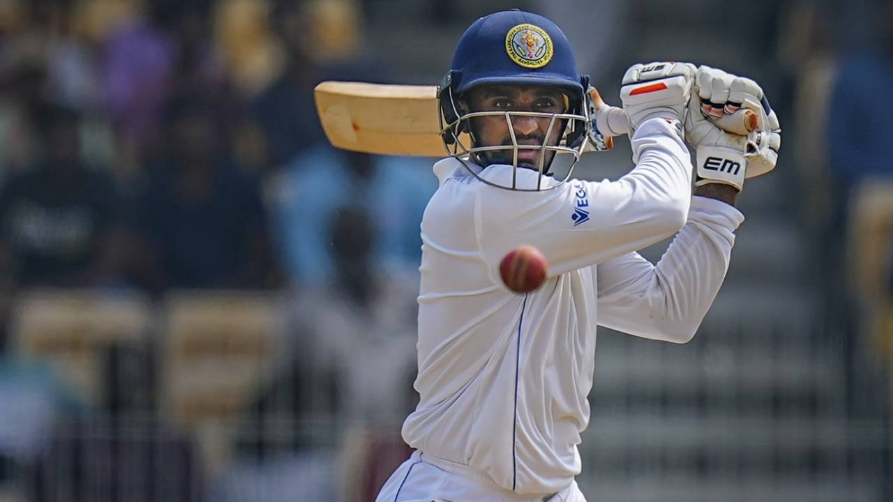 Sharath Srinivas slaps the ball away, Tamil Nadu vs Karnataka, Ranji Trophy 2023-24, Group C, 2nd day, Chennai, February 10, 2024