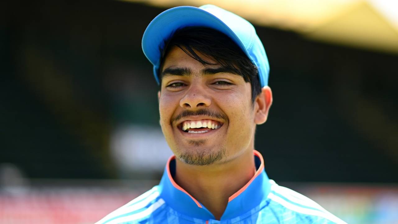 Uday Saharan is all smiles on the eve of the final, Benoni, February 10, 2024