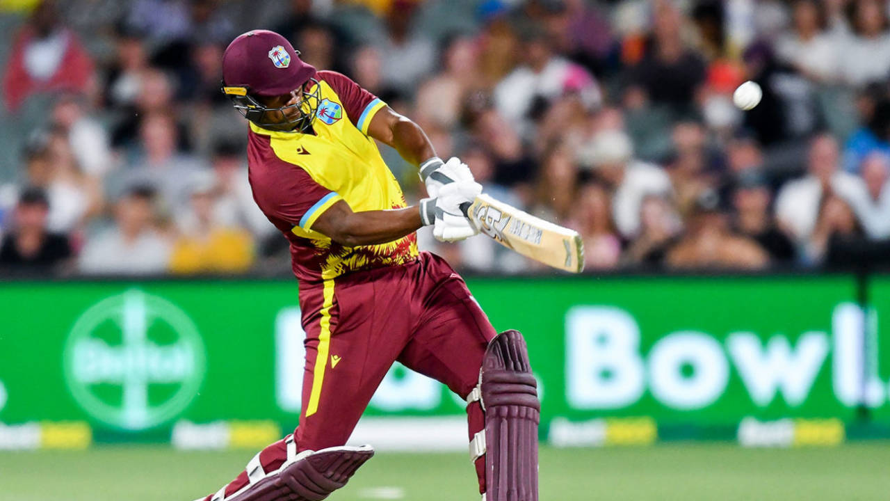 Johnson Charles started his innings with a huge six, Australia vs West Indies, 2nd T20I, Adelaide, February 11, 2024