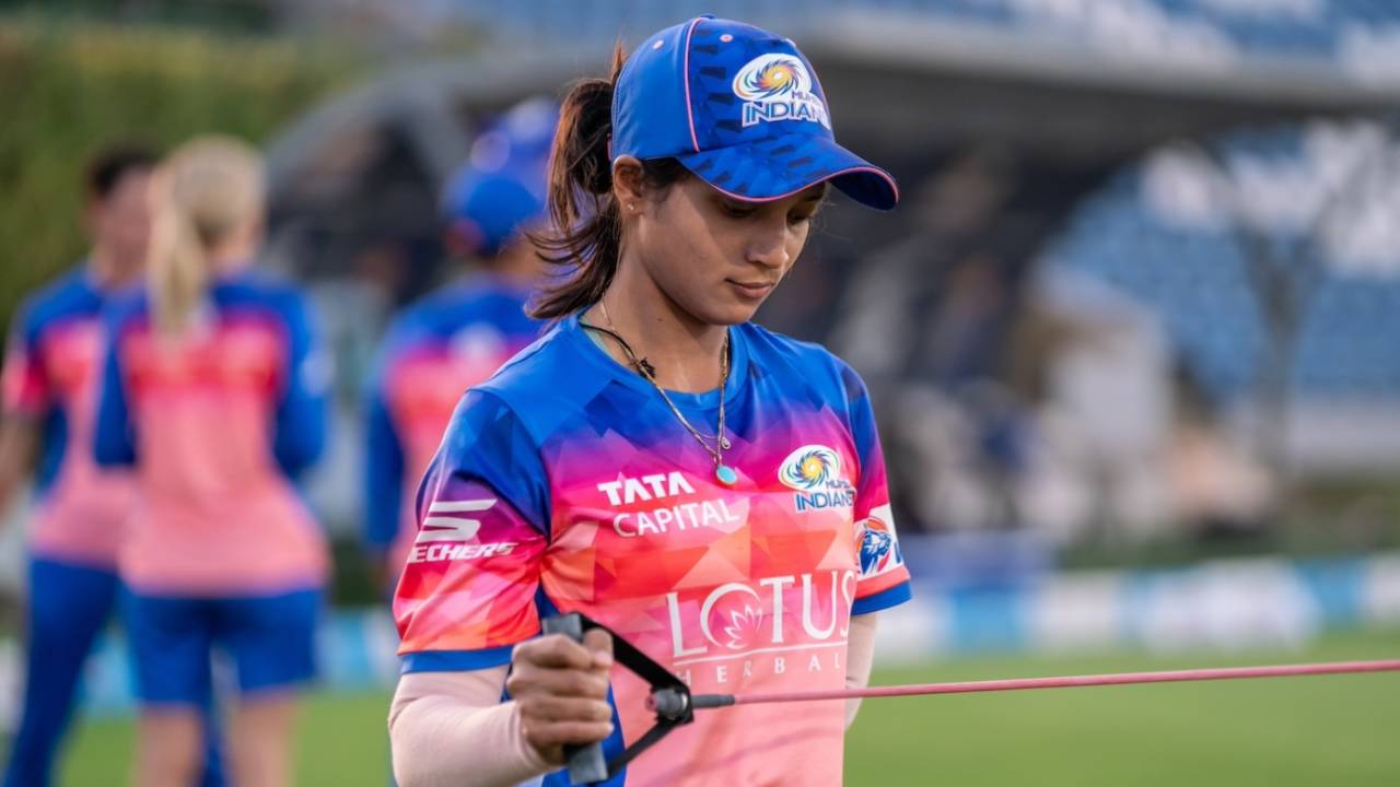 Fatima Jaffer during a strength and conditioning session, WPL 2024, Mumbai, February 11, 2024
