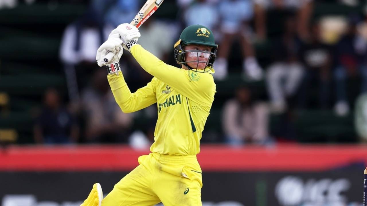 Oliver Peake held his end well even as Australia lost wickets regularly at the other, Australia vs India, final, Benoni, Under-19 World Cup, February 11, 2024