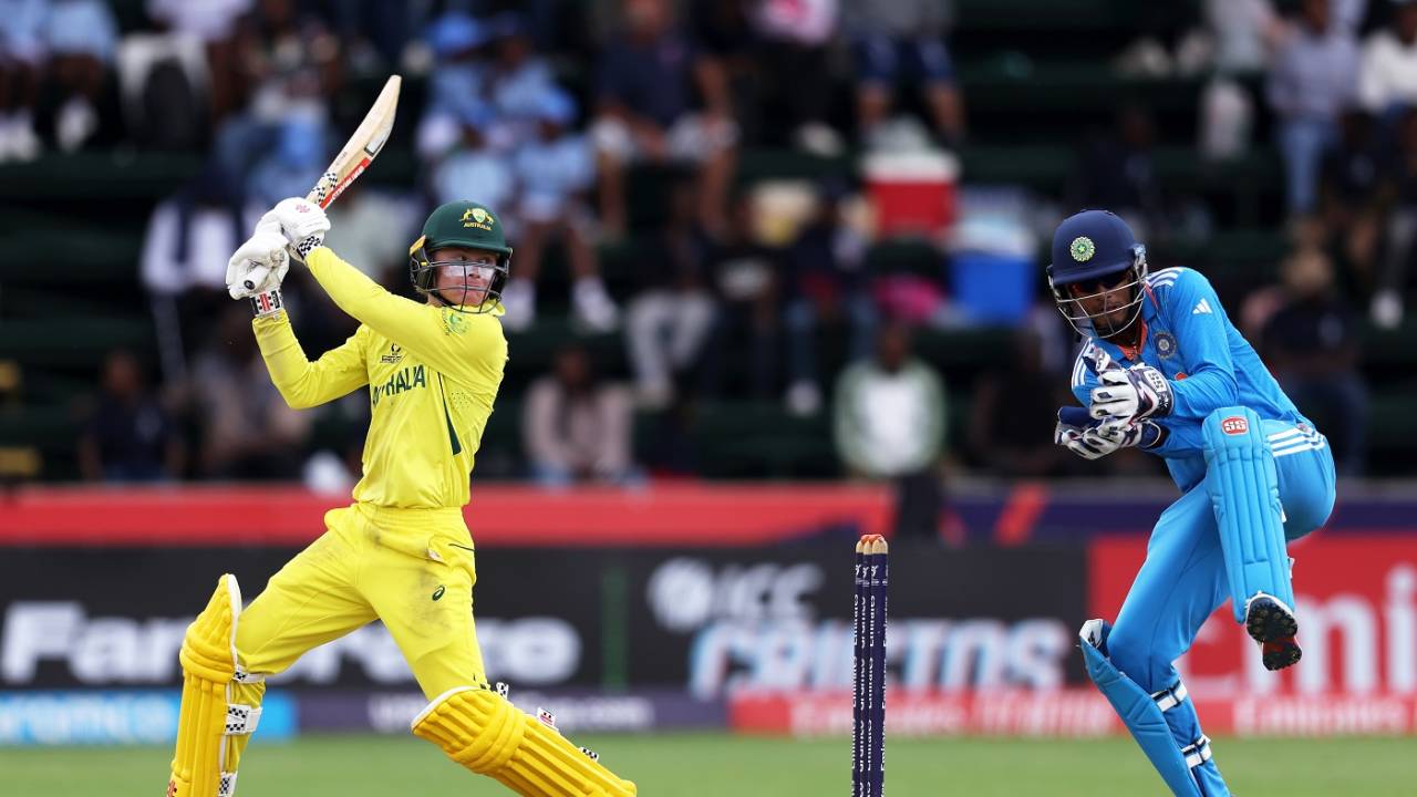 Oliver Peake held his end well even as Australia lost wickets regularly at the other, Australia vs India, final, Benoni, Under-19 World Cup, February 11, 2024