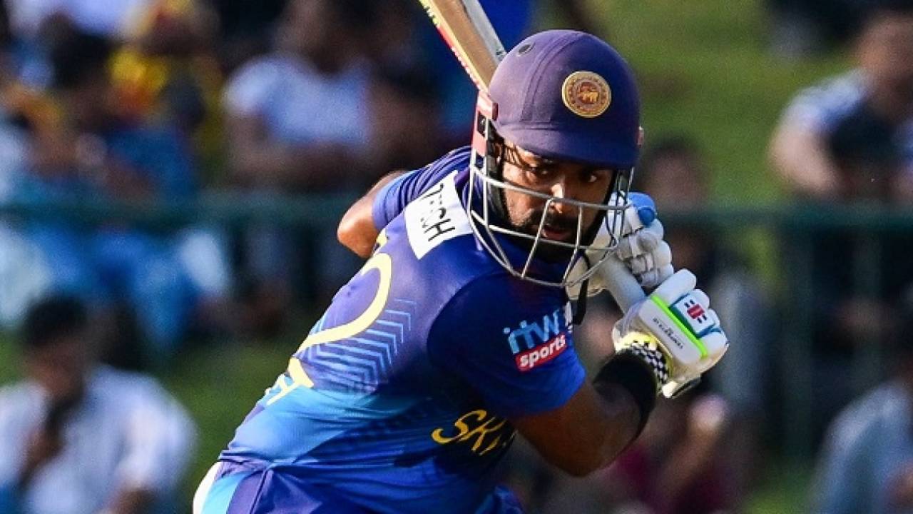 Charith Asalanka smashed 97* off just 74 balls to set up Sri Lanka's win&nbsp;&nbsp;&bull;&nbsp;&nbsp;AFP/Getty Images