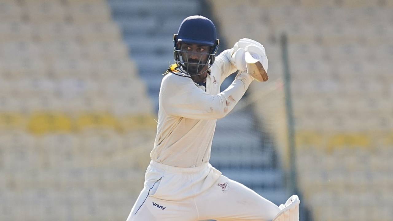 Baba Indrajith scored 98 off 194 balls, Tamil Nadu vs Karnataka, Ranji Trophy 2023-24, day four, Chennai, February 12, 2024