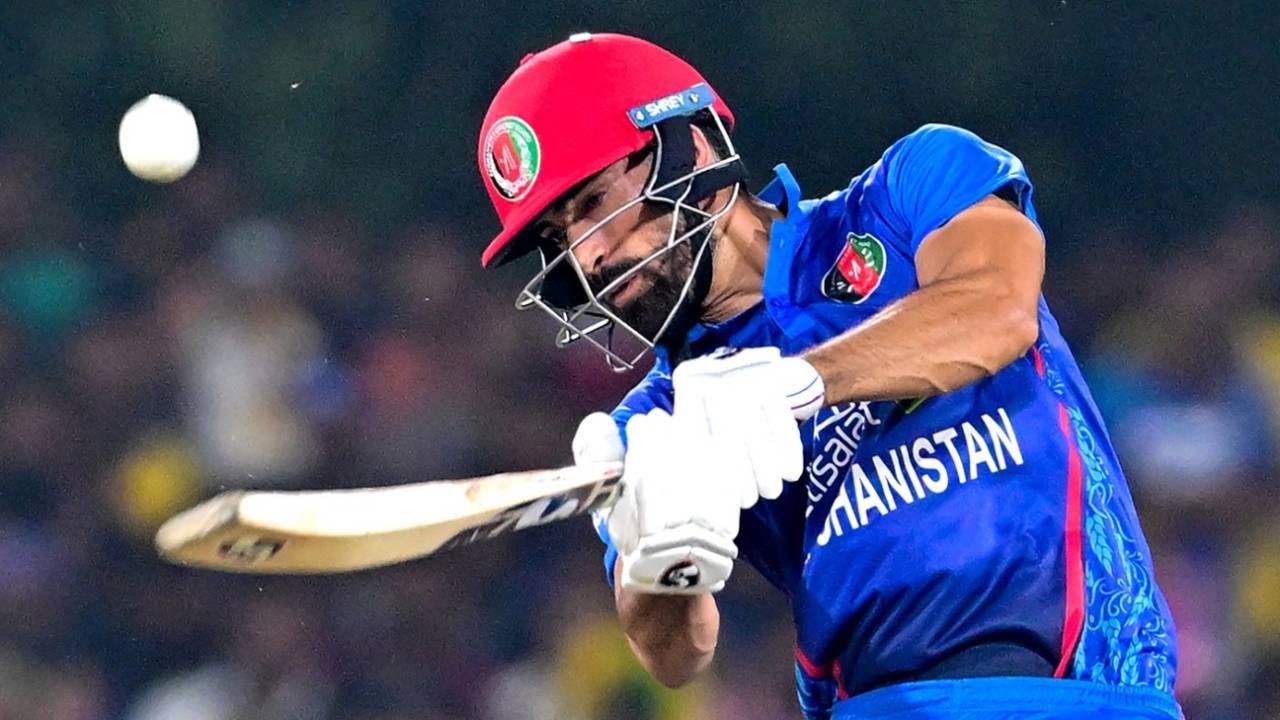 Ibrahim Zadran made a valiant half-century, Sri Lanka vs Afghanistan, 1st T20I, Dambulla, February 17, 2024