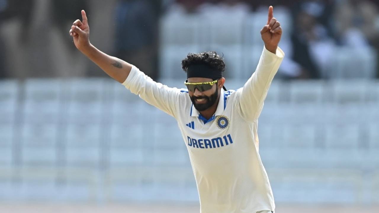 Ravindra Jadeja removed Ollie Robinson for 58 on the second morning, India vs England, 4th Test, Ranchi, 2nd day, February 24, 2024