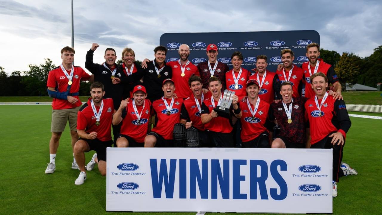 Canterbury won the Ford Trophy final, Canterbury vs Auckland, Ford Trophy final, Christchurch, February 24, 2024