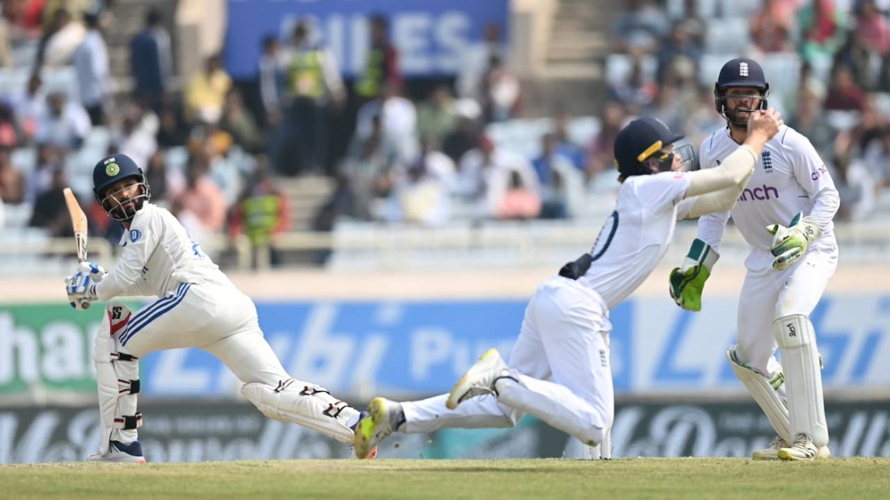 Bat, pad, and it pops to Pope - for Rajat Patidar, it's yet another failure in a short international career so far, India vs England, 4th Test, Ranchi, 4th day, February 26, 2024