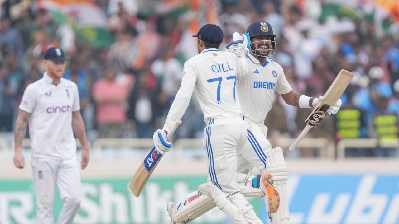 Shubman Gill and Dhruv Jurel celebrate the win, India vs England, 4th Test, Ranchi, 4th day, February 26, 2024
