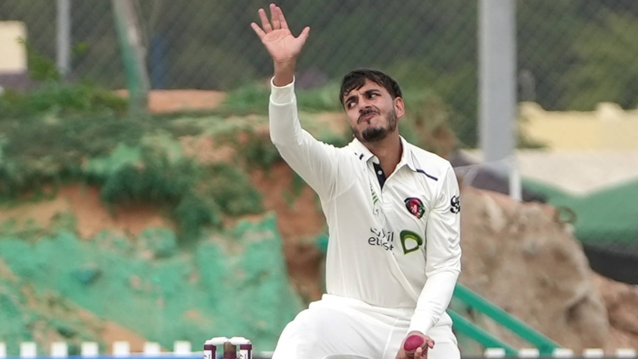 Zia-ur-Rehman completed his five-for just before the new ball was available, Afghanistan vs Ireland, Only Test, Tolerance Oval, Abu Dhabi, 1st Day, February 28, 2024
