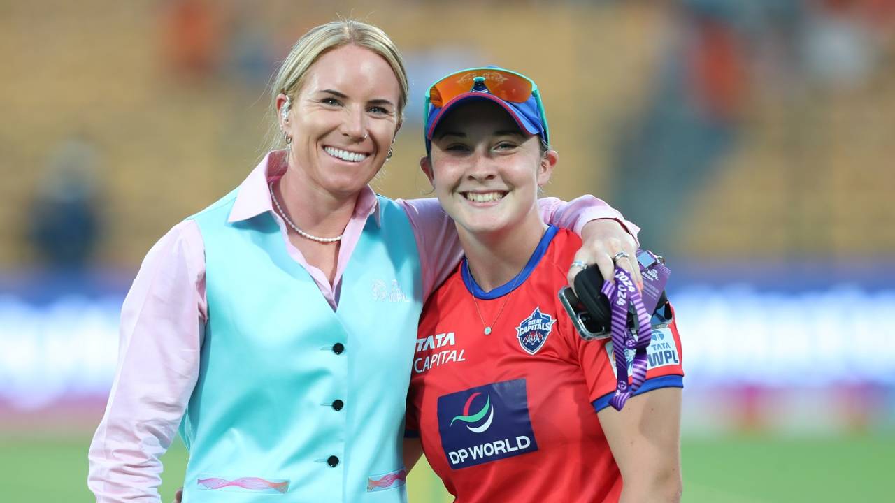 Lauren Winfield-Hill and Alice Capsey are team-mates at Oval Invincibles in the Hundred, Gujarat Giants vs Delhi Capitals, WPL 2024, Bengaluru, March 3, 2024