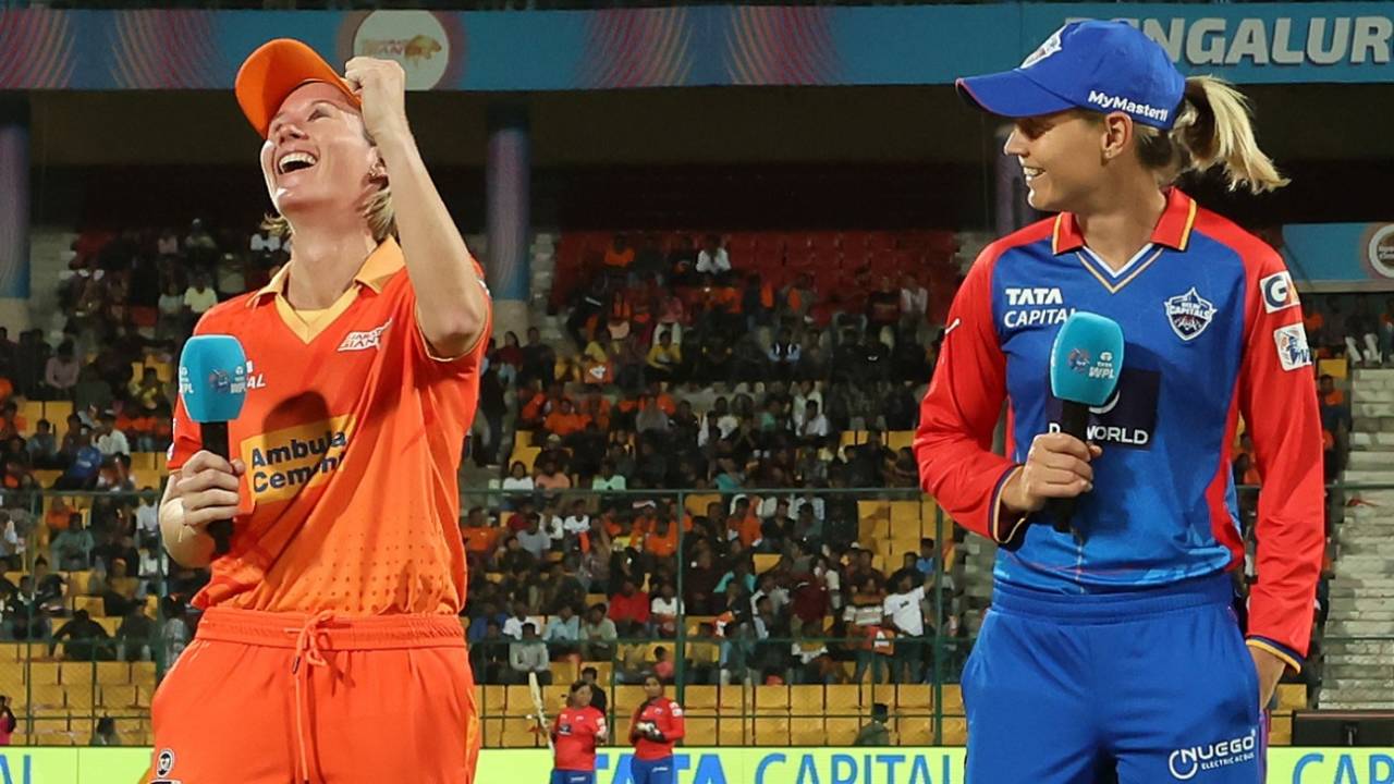 Beth Mooney exults after winning the toss as Meg Lanning looks on&nbsp;&nbsp;&bull;&nbsp;&nbsp;BCCI