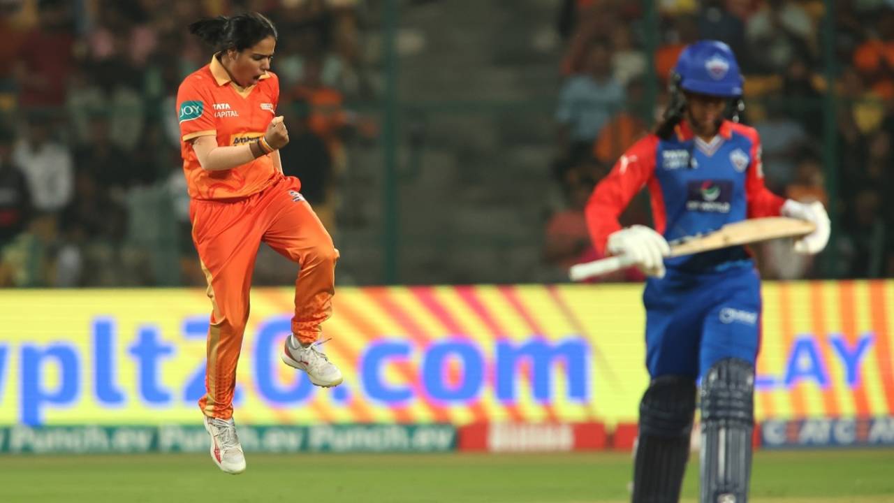 Mannat Kashyap dismissed Jemimah Rodrigues for her maiden WPL wicket, Gujarat Giants vs Delhi Capitals, WPL 2024, Bengaluru, March 3, 2024