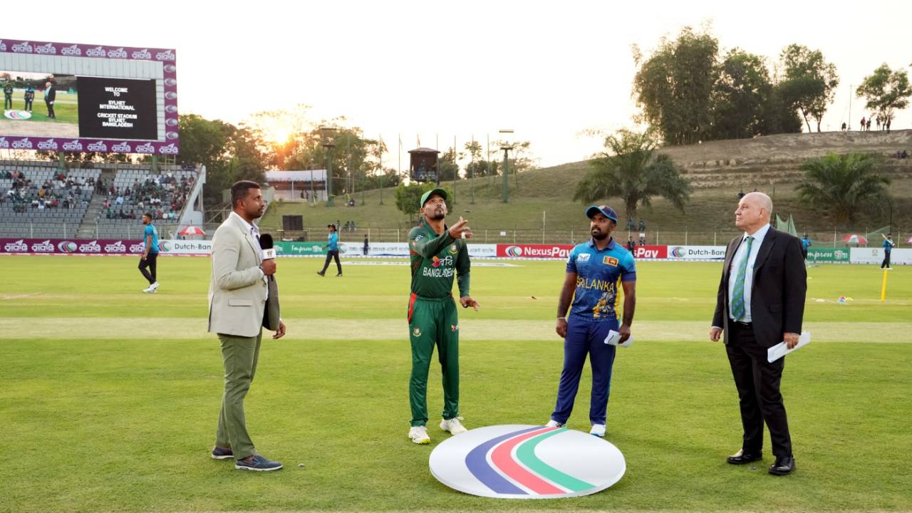 Charith Asalanka stood in as Sri Lanka captain, with Wanindu Hasaranga suspended for disciplinary reasons, Bangladesh vs Sri Lanka, 1st T20I, Sylhet, March 4, 2024
