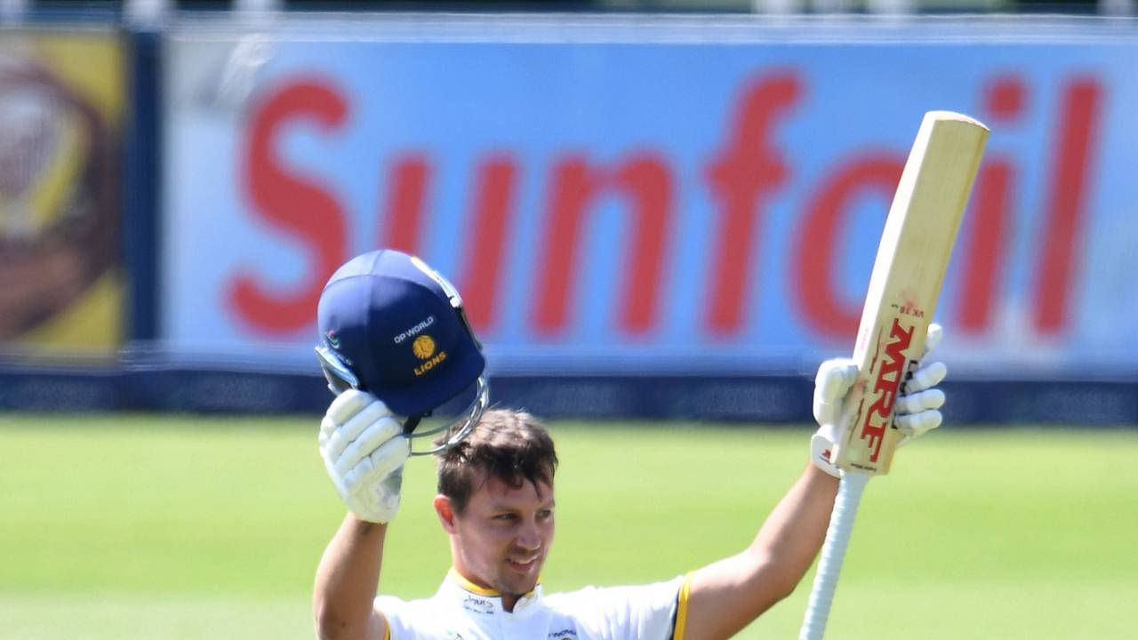 Delano Potgieter scored an unbeaten 155 in the second innings in the final, Lions vs Western Province, CSA 4-Day Series Division 1, final, day 3, Johannesburg, March 1, 2024