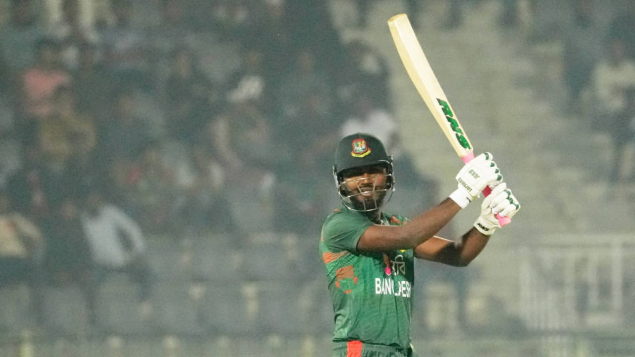 Jaker Ali kept Bangladesh's chase ticking with his maiden T20I fifty, Bangladesh vs Sri Lanka, 1st T20I, Sylhet, March 4, 2024