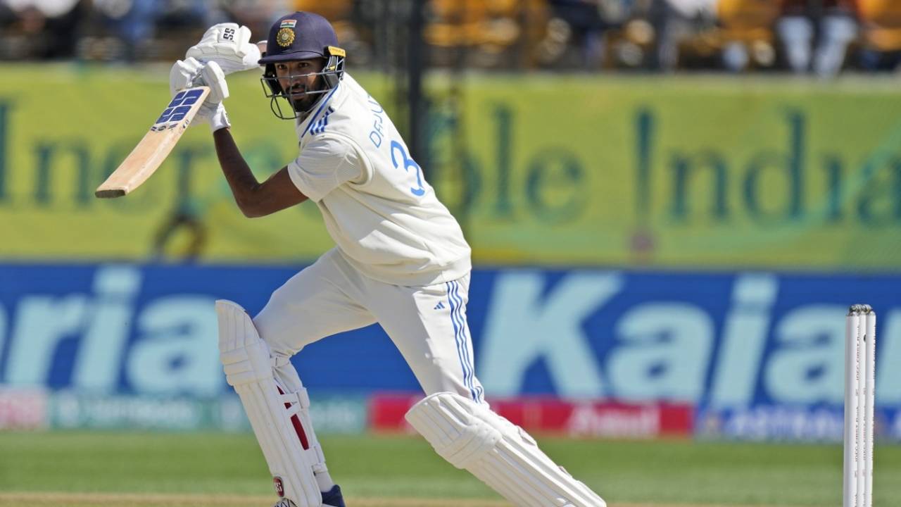 Devdutt Padikkal in action on Test debut, India vs England, 5th Test, Dharamsala, 2nd day, March 8, 2024