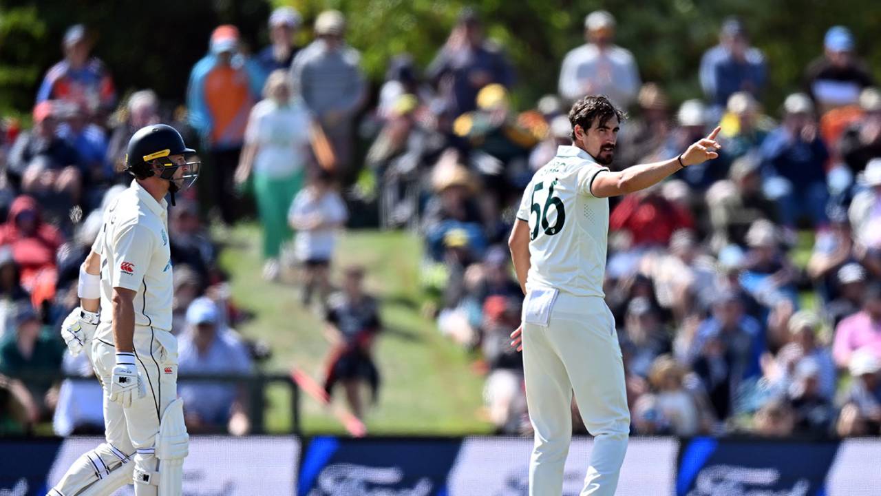 Mitchell Starc struck early to remove Will Young