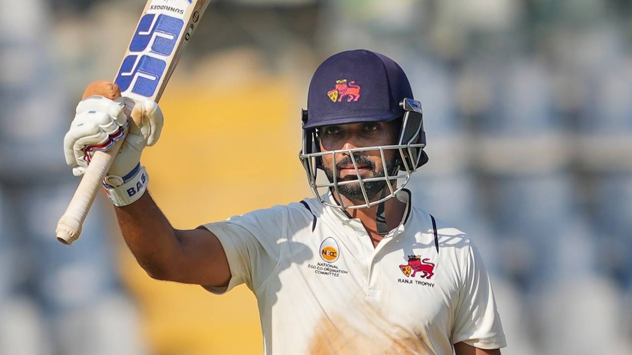 Ajinkya Rahane delivered when it mattered, Mumbai vs Vidarbha, Ranji Trophy final, 2nd day, Mumbai, March 11, 2024
