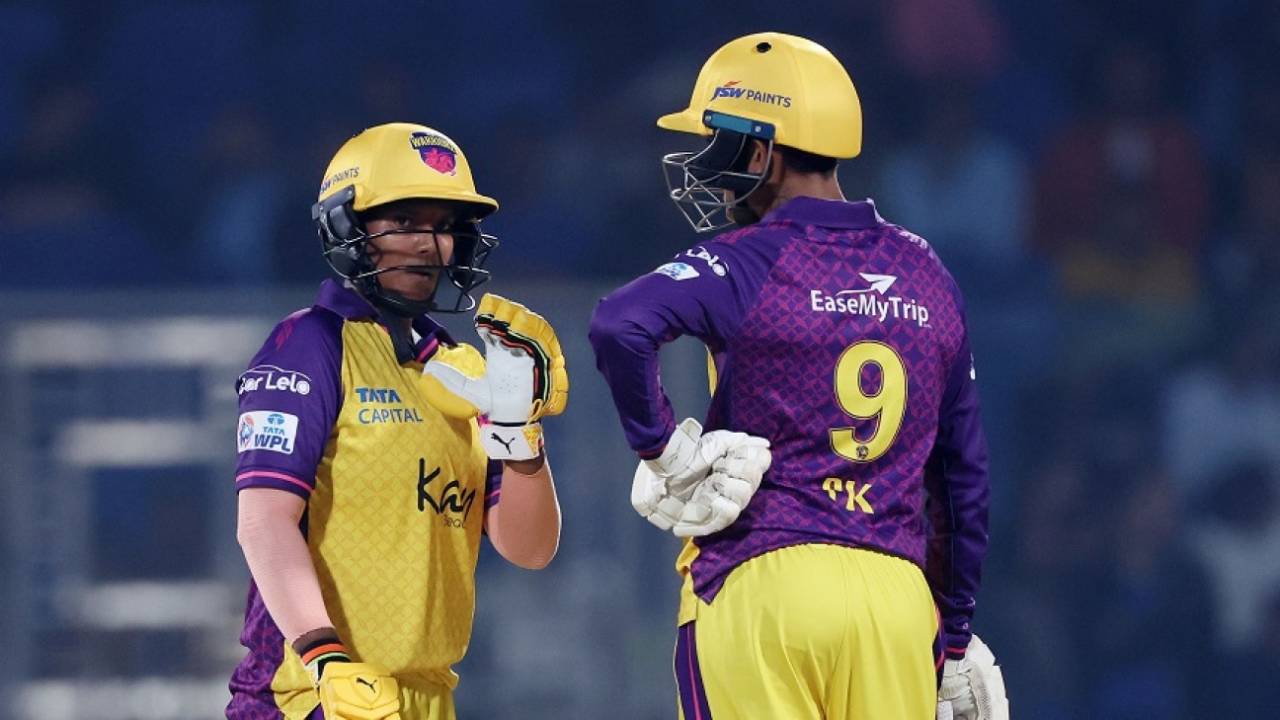 Deepti Sharma and Poonam Khemnar put up a 100-plus stand to keep UP Warriorz afloat, Gujarat Giants vs UP Warriorz, WPL, Delhi, March 11, 2024