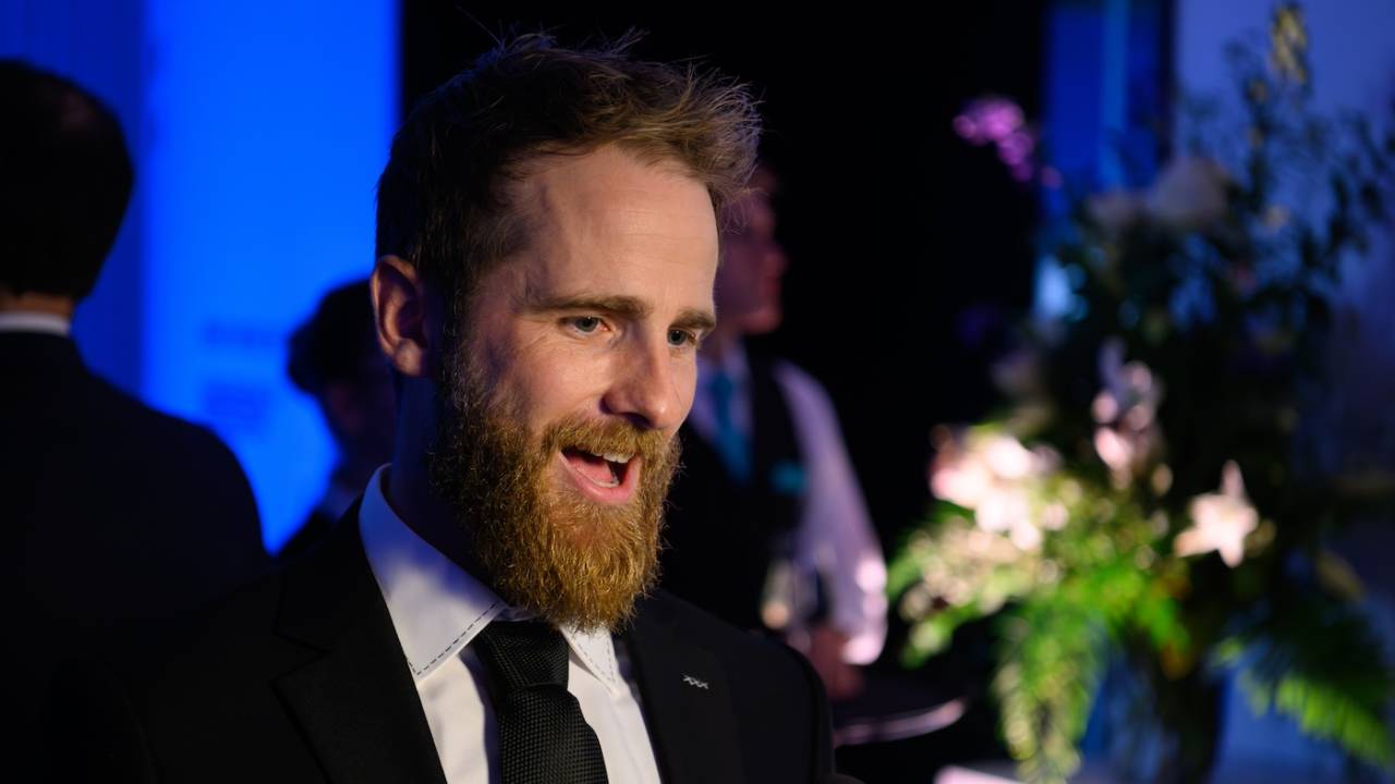 Kane Williamson at the New Zealand Cricket awards