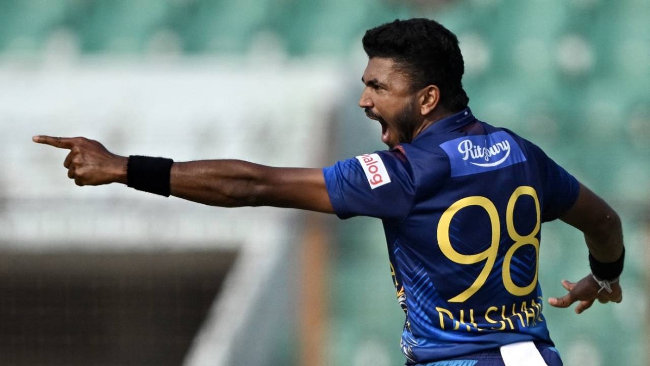 Dilshan Madushanka had Najmul Hossain Shanto nicking behind, Bangladesh vs Sri Lanka, 2nd ODI, Chattogram, March 15, 2024