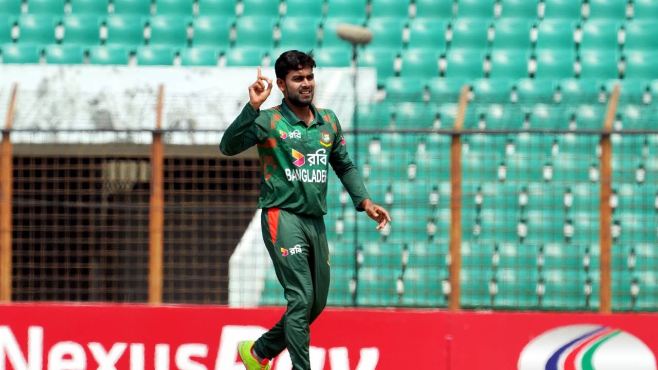 Mehidy Hasan Miraz also chipped in with two key wickets