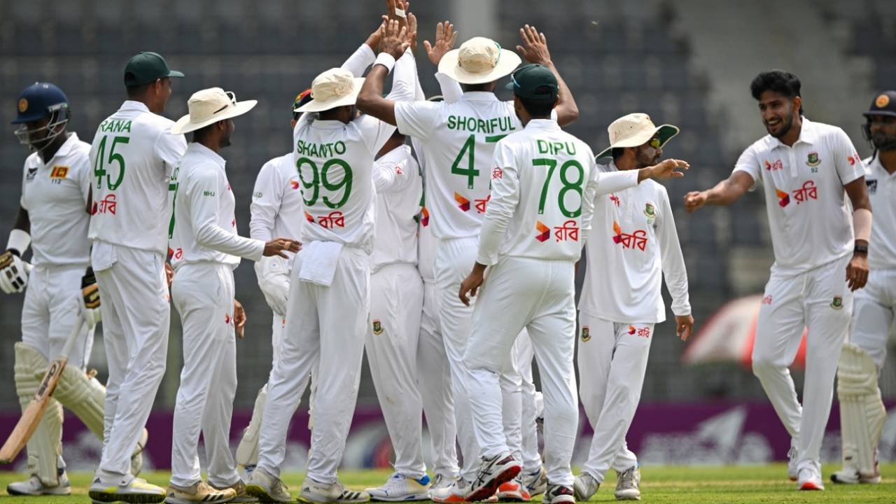 Khaled Ahmed helped Bangladesh run through Sri Lanka's top order, Bangladesh vs Sri Lanka, 1st Test, day 1, Sylhet, March 22, 2024 