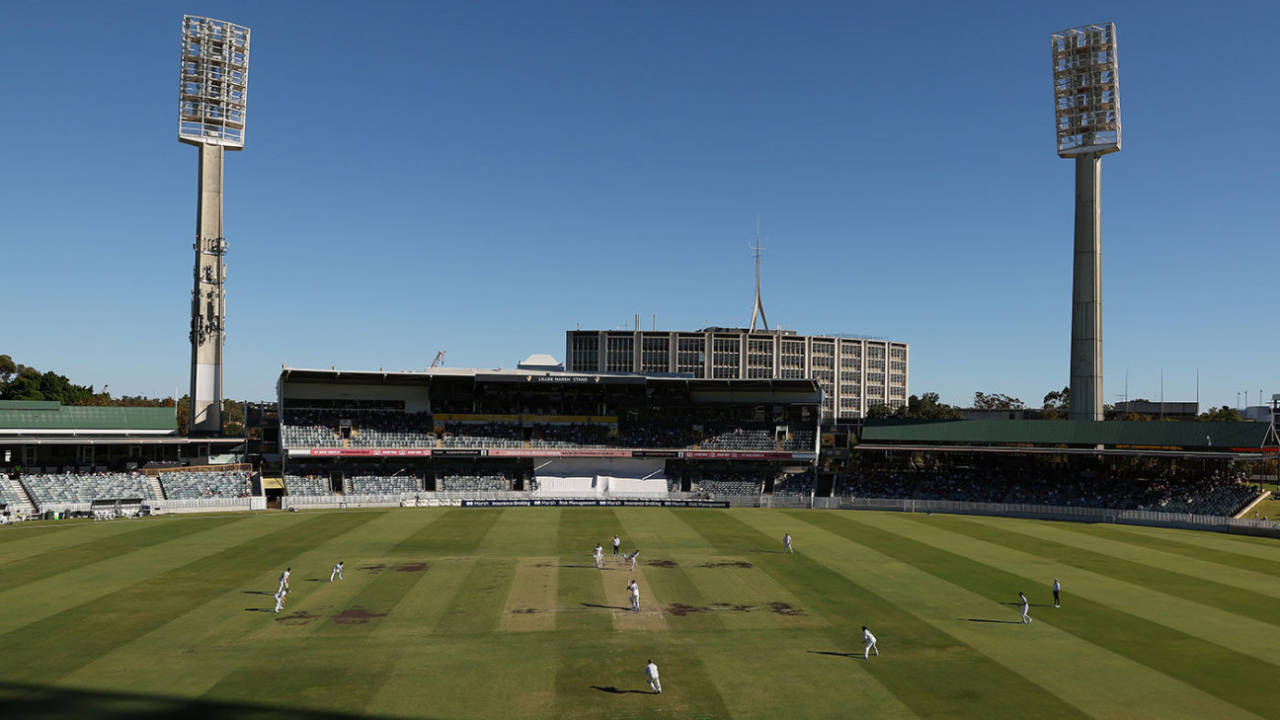 A general view across the WACA, Western Australia vs Tasmania, Sheffield Shield, Final, WACA, March 23, 2024