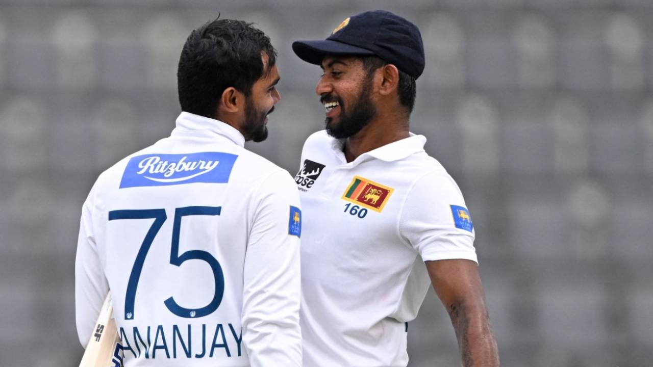 Kamindu Mendis and Dhananjaya de Silva put on another mammoth partnership, Bangladesh vs Sri Lanka, 1st Test, day 3, Sylhet, March 24, 2024 