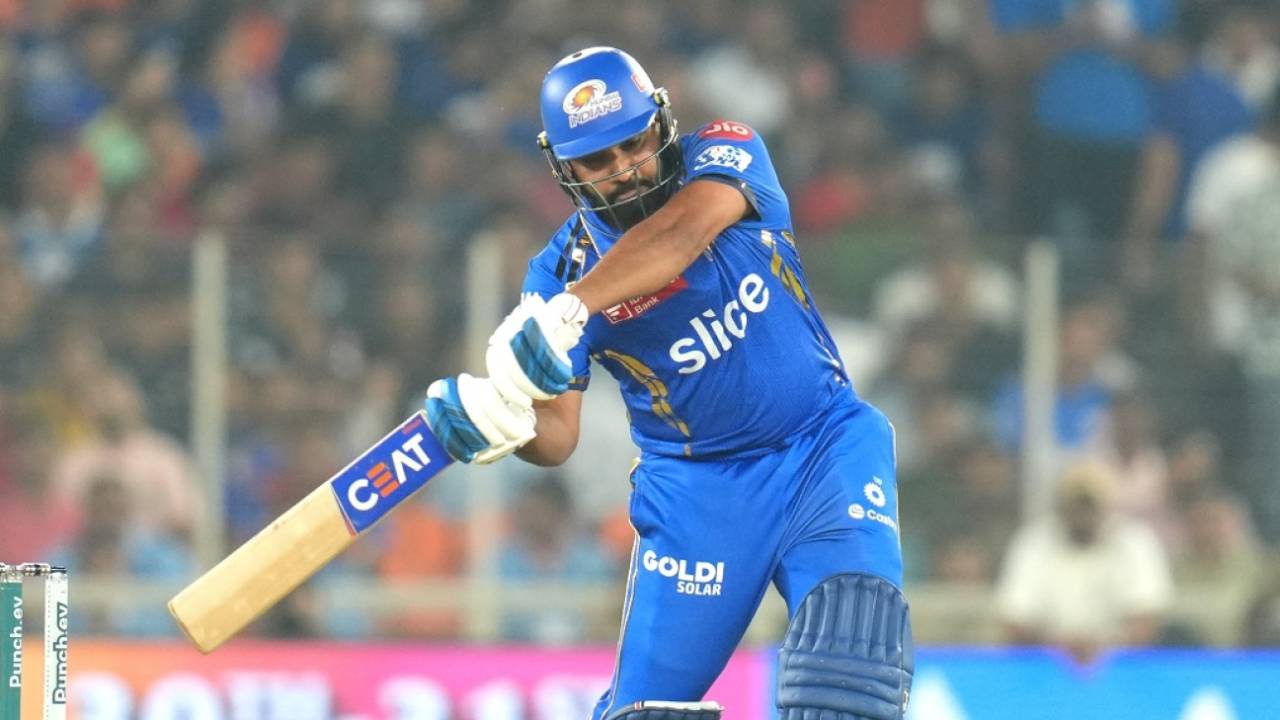 Rohit Sharma broke free even as Mumbai Indians lost Ishan Kishan in the first over, Gujarat Titans vs Mumbai Indians, IPL 2024, Ahmedabad, March 24, 2024