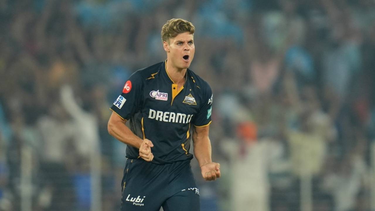 Spencer Johnson went for 23 off his first seven balls but came back to pick two crucial wickets, Gujarat Titans vs Mumbai Indians, IPL 2024, Ahmedabad, March 24, 2024