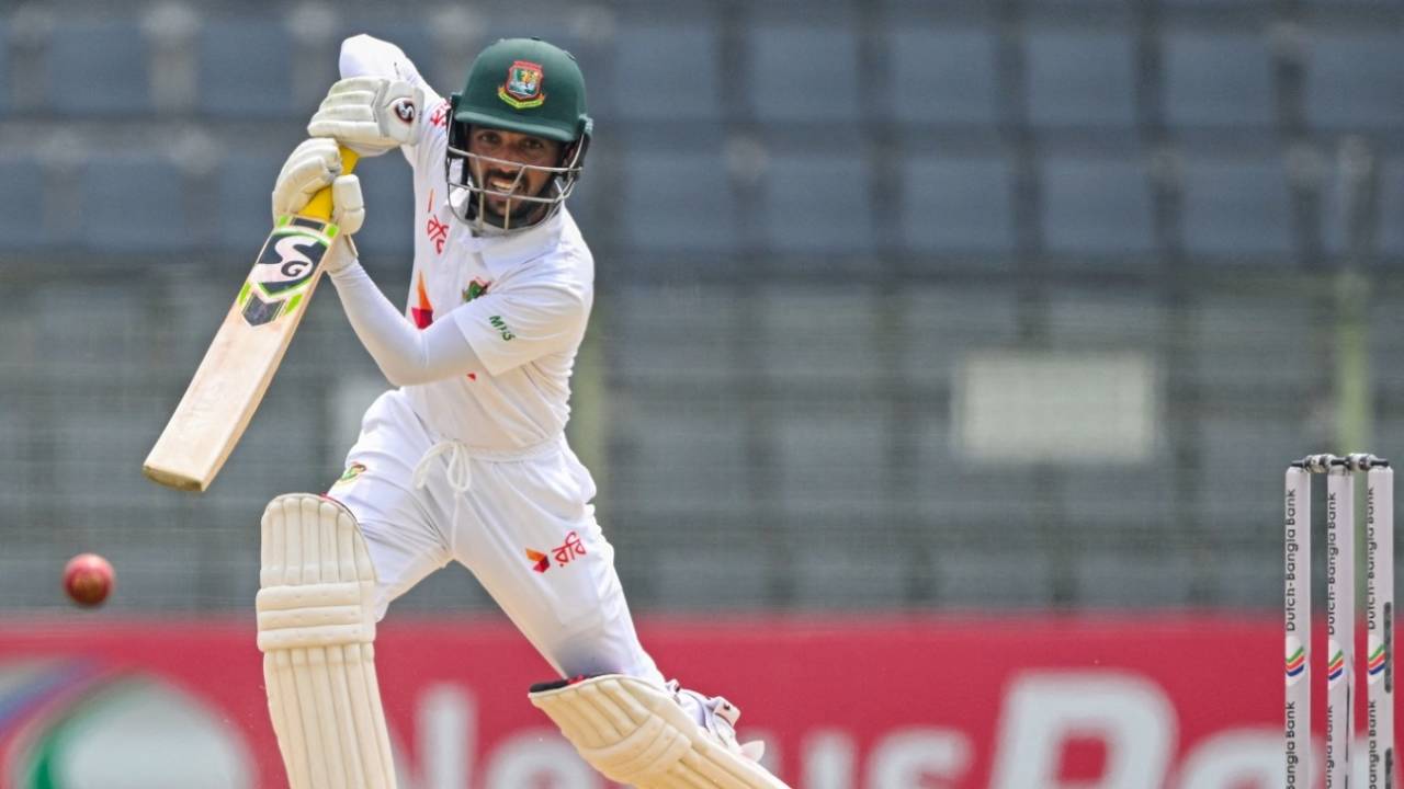 Mominul Haque played a few delectable drives, Bangladesh vs Sri Lanka, 1st Test, day 4, Sylhet, March 25, 2024 