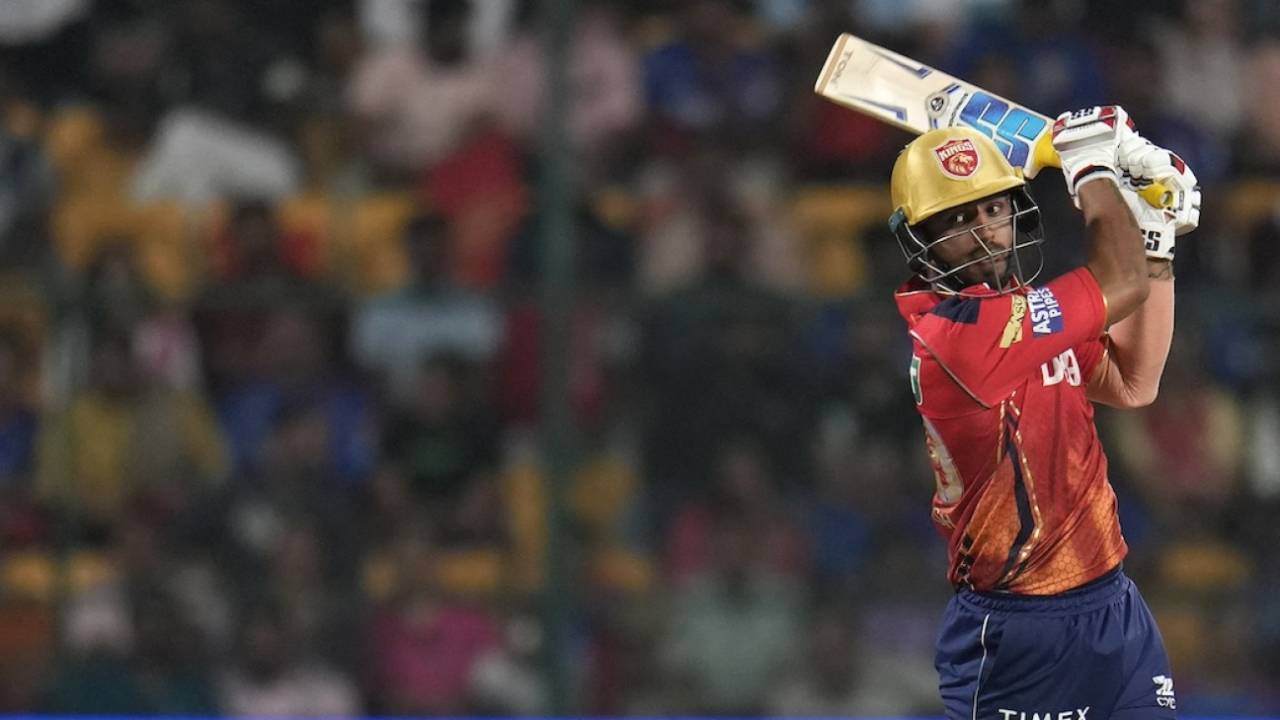 Jitesh Sharma threw his bat around, Royal Challengers Bengaluru vs Punjab Kings, IPL 2024, Bengaluru, March 25, 2024