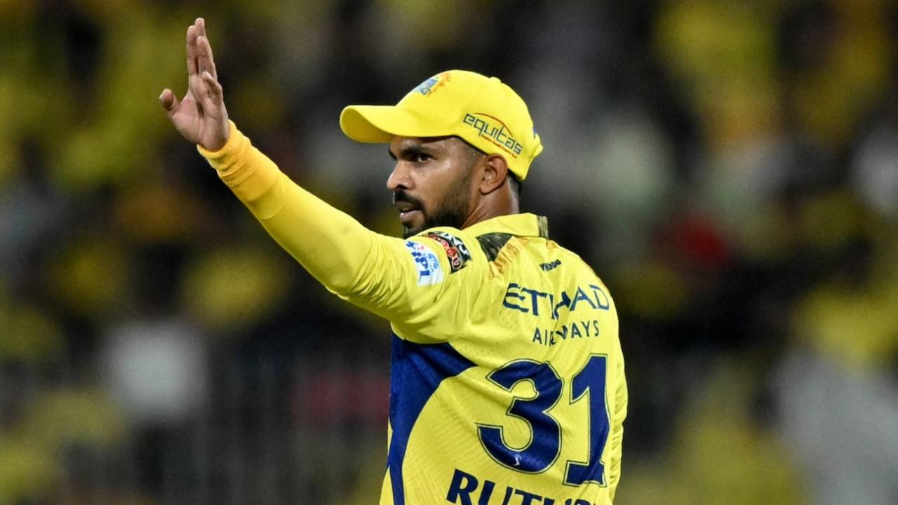 Ruturaj Gaikwad has led well, but his speed of scoring at the top is a concern for CSK&nbsp;&nbsp;&bull;&nbsp;&nbsp;AFP/Getty Images